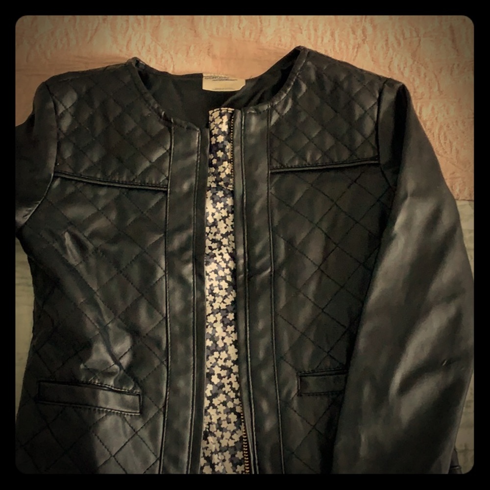 Faux leather jacket
